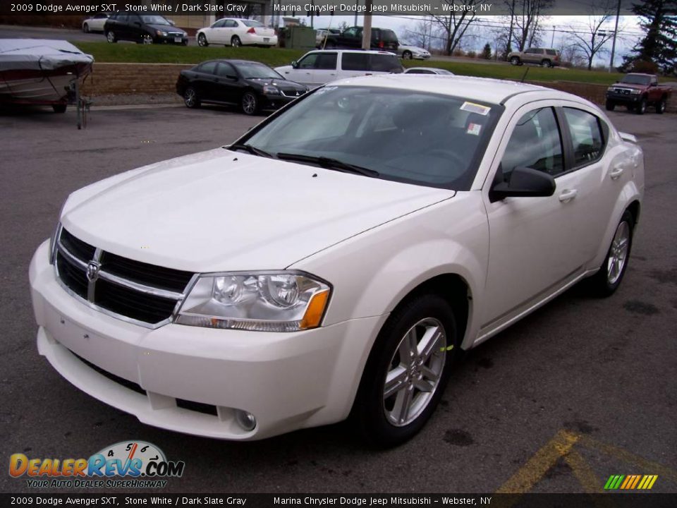 2009 Dodge Avenger SXT Stone White / Dark Slate Gray Photo #1