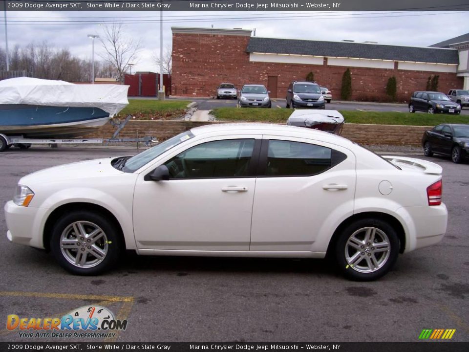 2009 Dodge Avenger SXT Stone White / Dark Slate Gray Photo #2