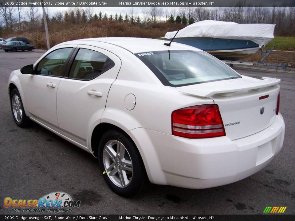 2009 Dodge Avenger SXT Stone White / Dark Slate Gray Photo #3