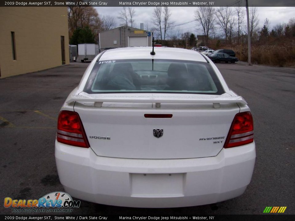 2009 Dodge Avenger SXT Stone White / Dark Slate Gray Photo #4