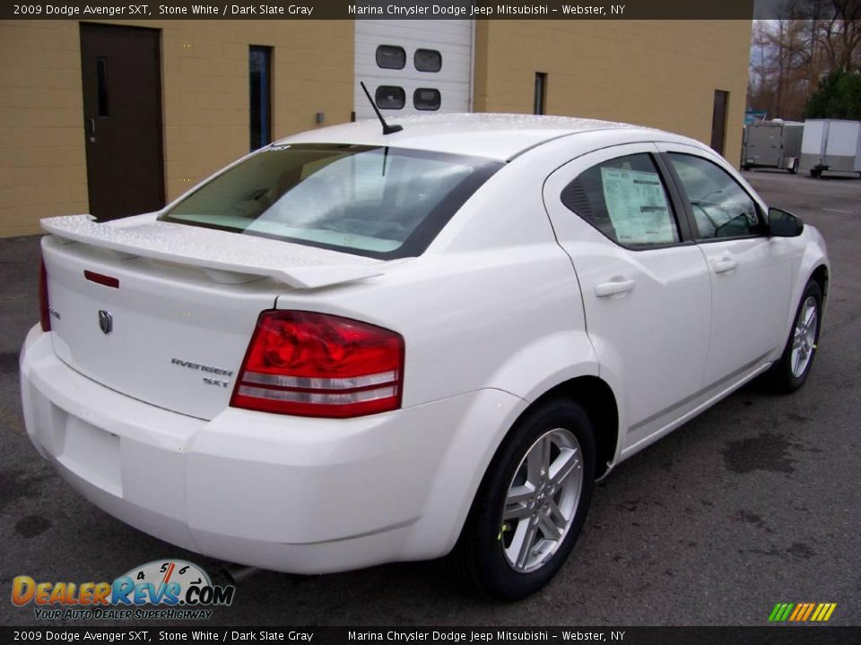 2009 Dodge Avenger SXT Stone White / Dark Slate Gray Photo #5