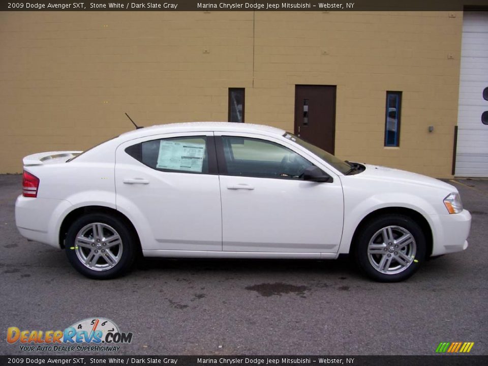 2009 Dodge Avenger SXT Stone White / Dark Slate Gray Photo #6