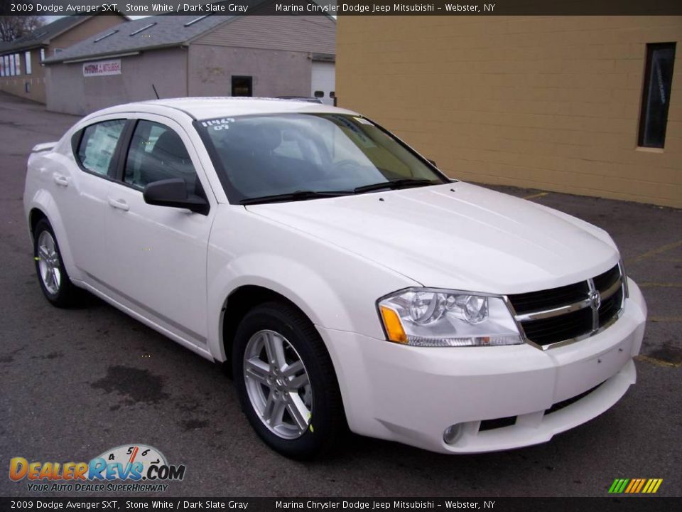 2009 Dodge Avenger SXT Stone White / Dark Slate Gray Photo #7