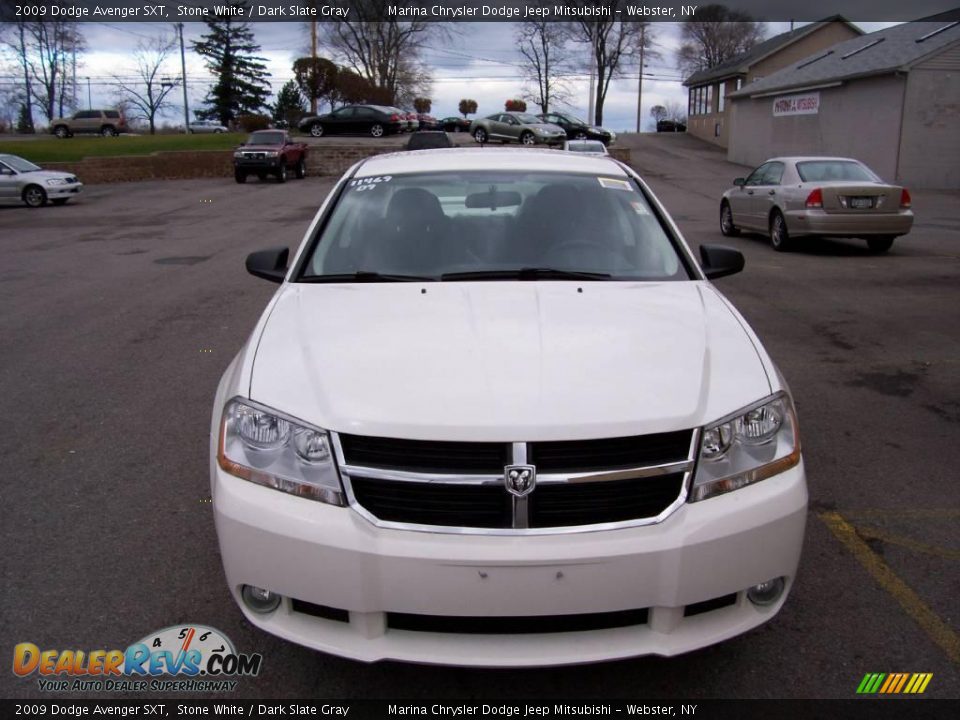 2009 Dodge Avenger SXT Stone White / Dark Slate Gray Photo #8