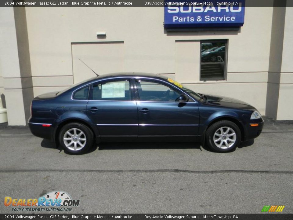 2004 Volkswagen Passat GLS Sedan Blue Graphite Metallic / Anthracite Photo #5