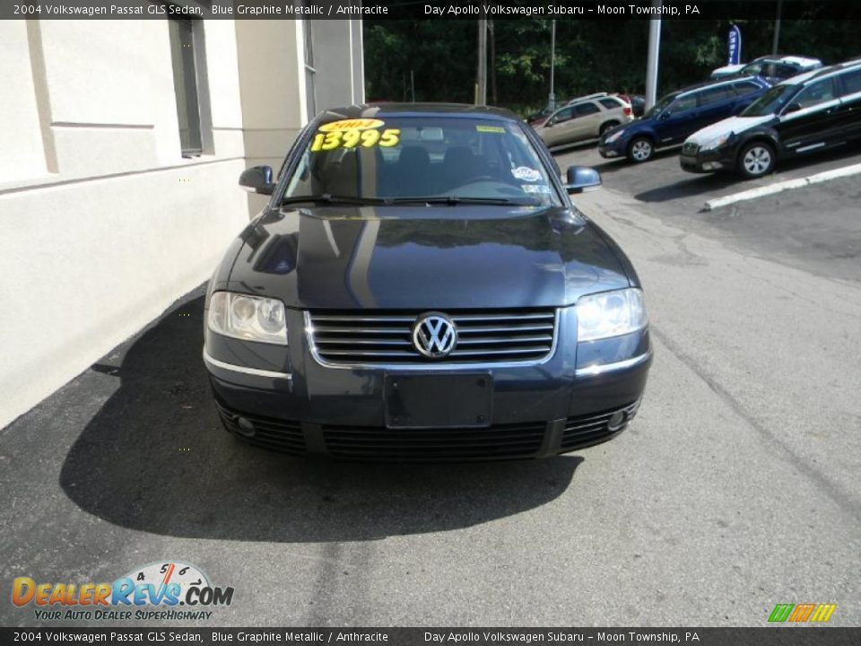 2004 Volkswagen Passat GLS Sedan Blue Graphite Metallic / Anthracite Photo #7