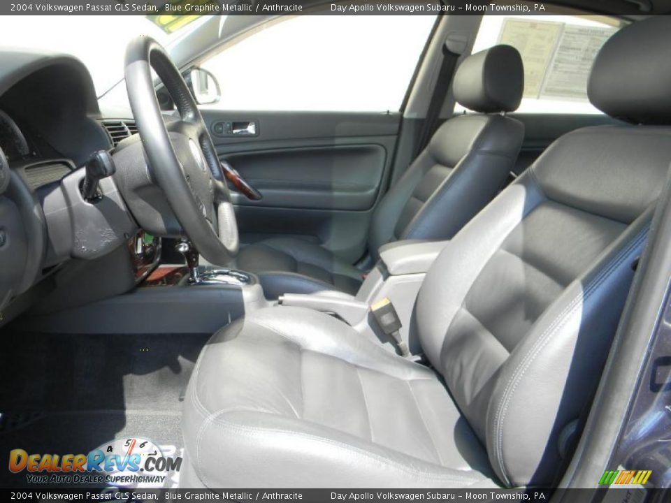 2004 Volkswagen Passat GLS Sedan Blue Graphite Metallic / Anthracite Photo #9