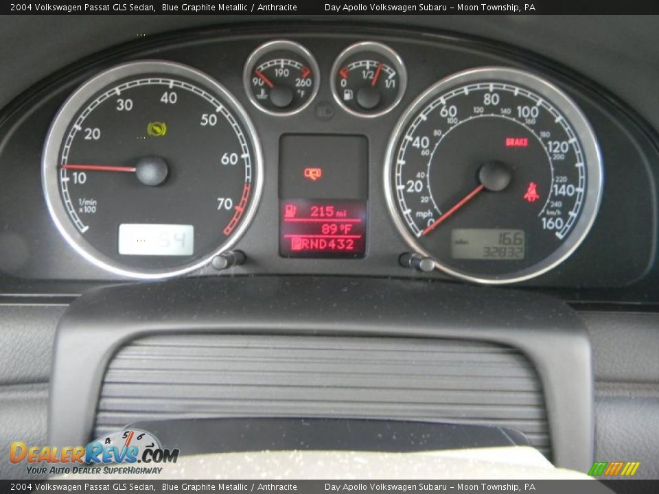 2004 Volkswagen Passat GLS Sedan Blue Graphite Metallic / Anthracite Photo #21