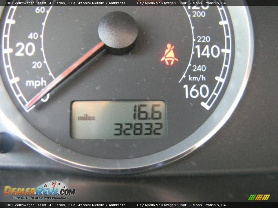 2004 Volkswagen Passat GLS Sedan Blue Graphite Metallic / Anthracite Photo #22