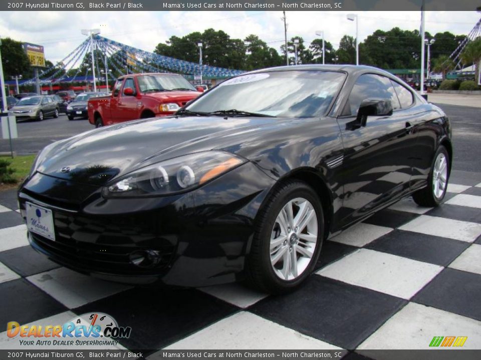 2007 Hyundai Tiburon GS Black Pearl / Black Photo #3