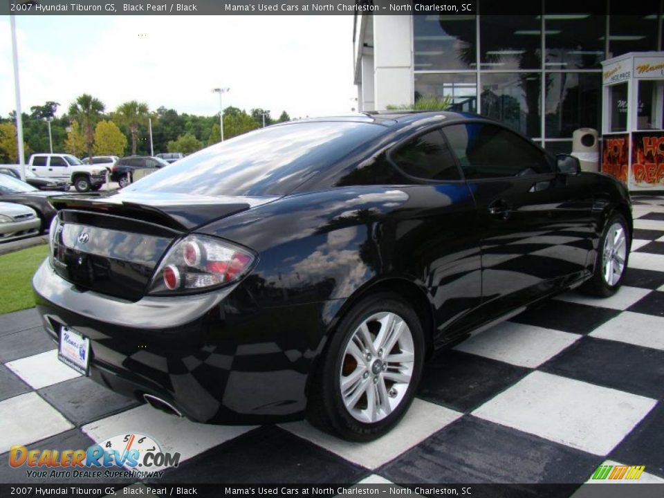 2007 Hyundai Tiburon GS Black Pearl / Black Photo #7