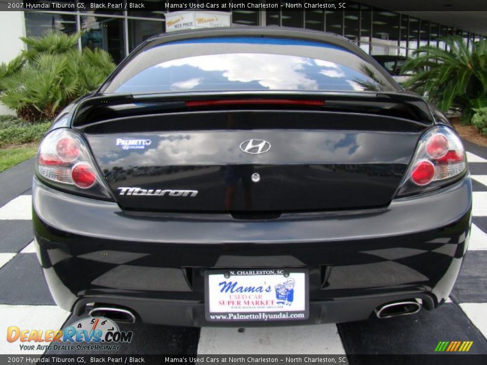 2007 Hyundai Tiburon GS Black Pearl / Black Photo #8