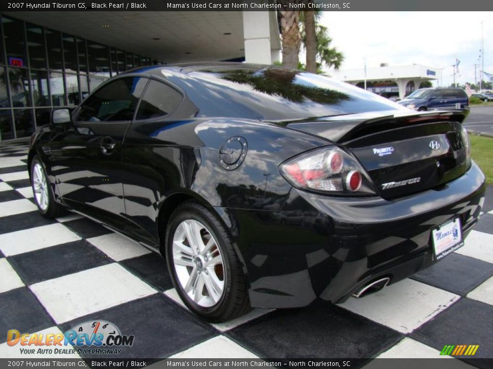 2007 Hyundai Tiburon GS Black Pearl / Black Photo #9