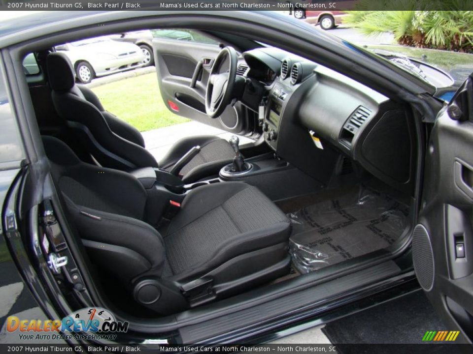 2007 Hyundai Tiburon GS Black Pearl / Black Photo #11