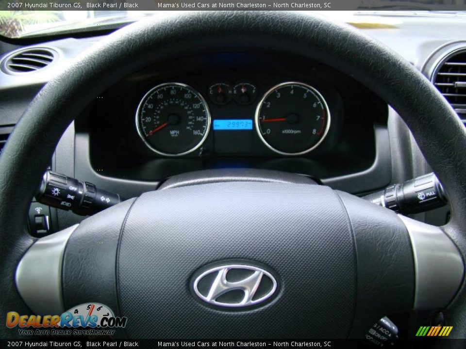 2007 Hyundai Tiburon GS Black Pearl / Black Photo #19