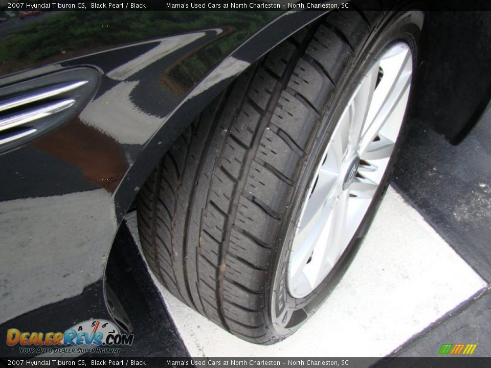 2007 Hyundai Tiburon GS Black Pearl / Black Photo #22