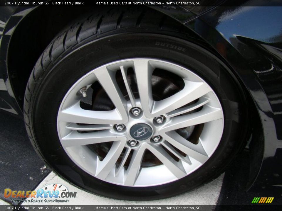 2007 Hyundai Tiburon GS Black Pearl / Black Photo #23