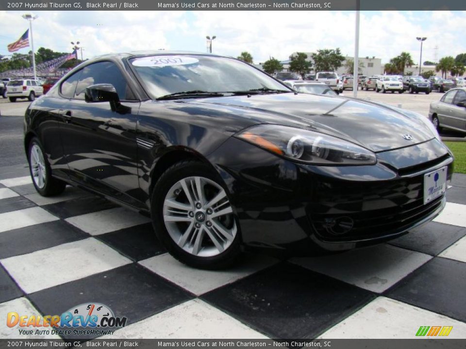 2007 Hyundai Tiburon GS Black Pearl / Black Photo #24