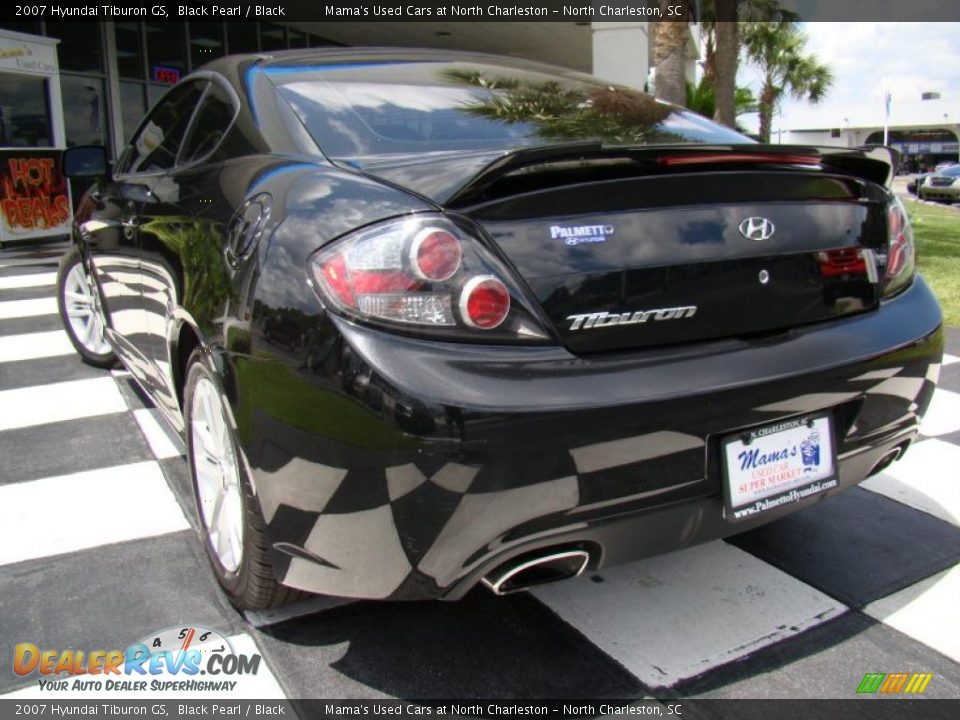 2007 Hyundai Tiburon GS Black Pearl / Black Photo #29