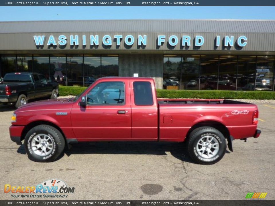 2008 Ford Ranger XLT SuperCab 4x4 Redfire Metallic / Medium Dark Flint Photo #1