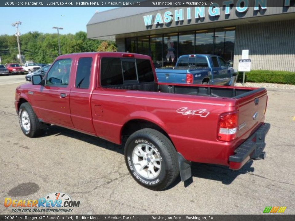 2008 Ford Ranger XLT SuperCab 4x4 Redfire Metallic / Medium Dark Flint Photo #2