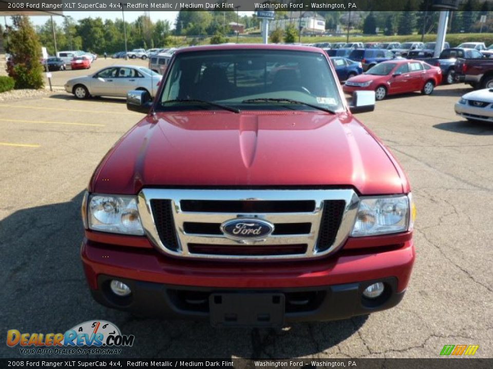 2008 Ford Ranger XLT SuperCab 4x4 Redfire Metallic / Medium Dark Flint Photo #7