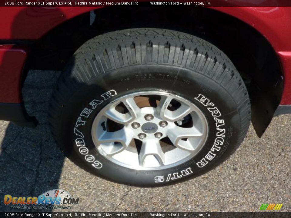 2008 Ford Ranger XLT SuperCab 4x4 Redfire Metallic / Medium Dark Flint Photo #9