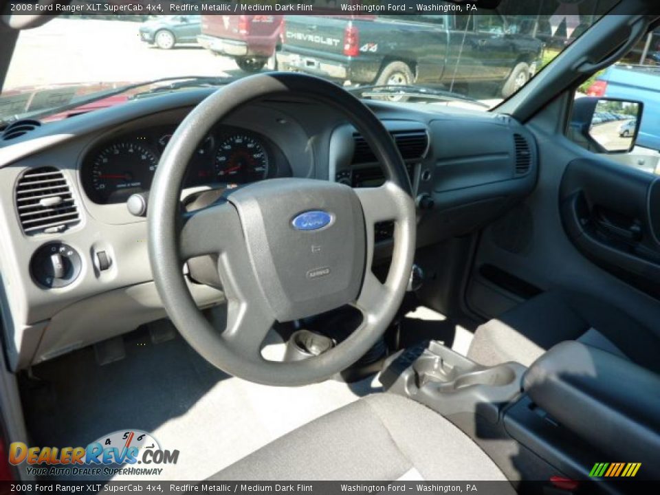 2008 Ford Ranger XLT SuperCab 4x4 Redfire Metallic / Medium Dark Flint Photo #11