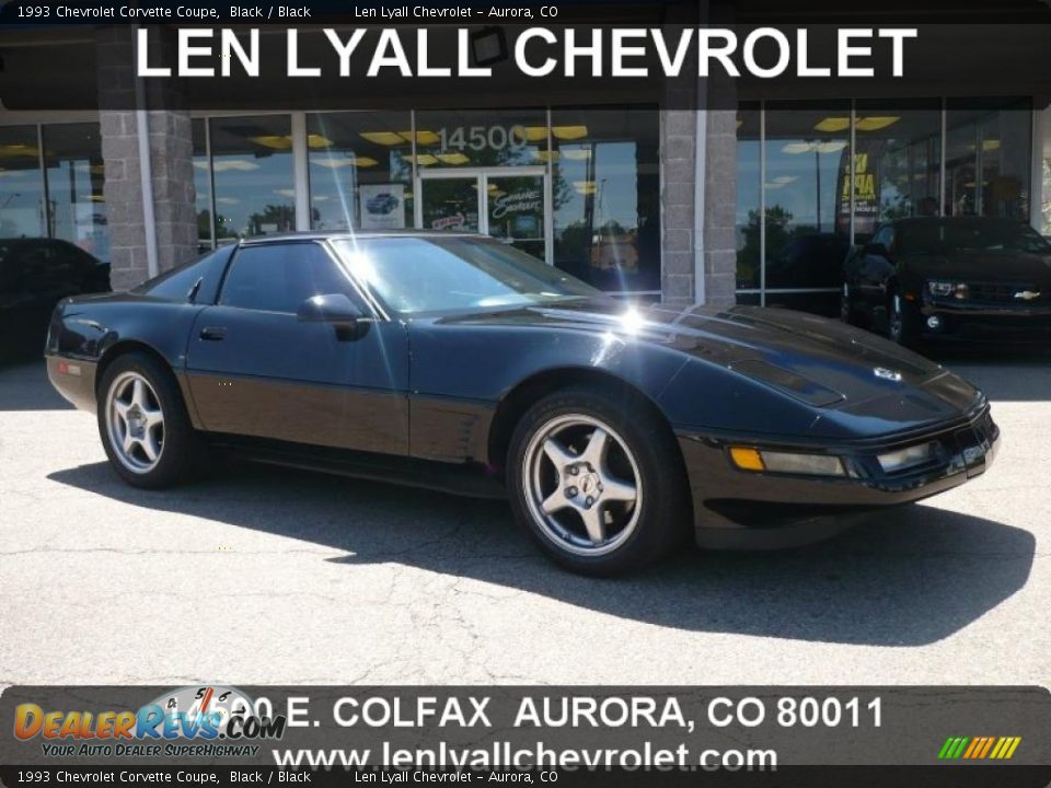 1993 Chevrolet Corvette Coupe Black / Black Photo #1