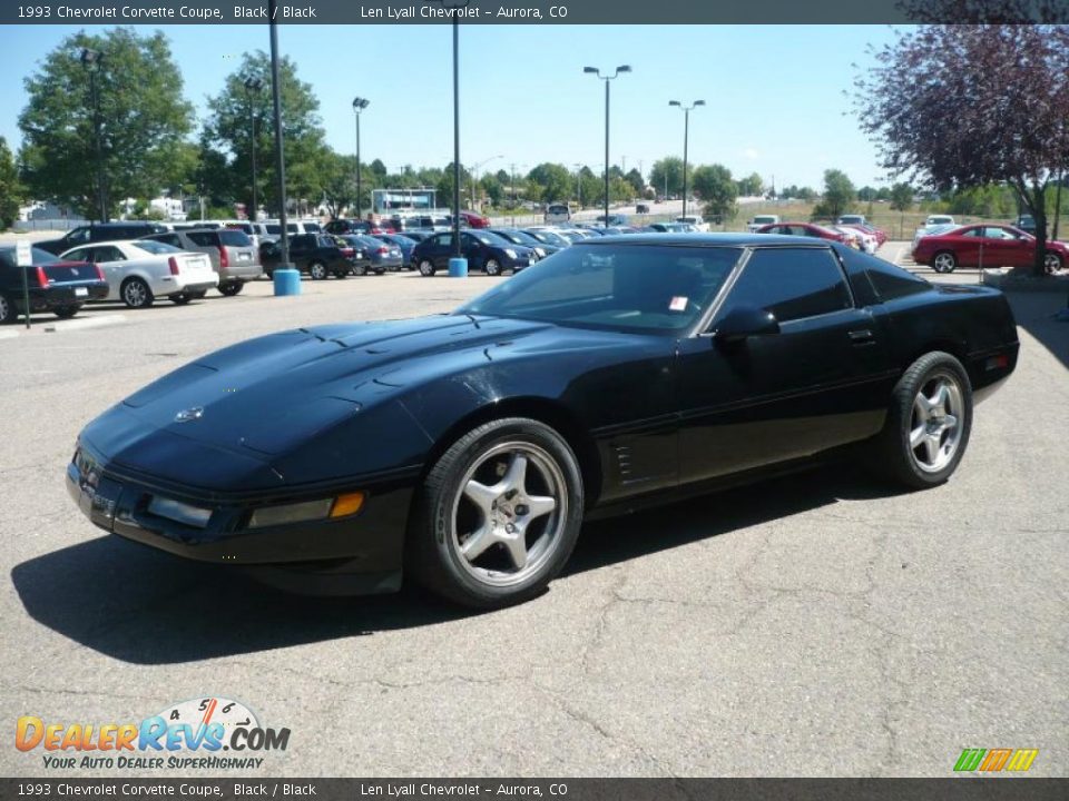 1993 Chevrolet Corvette Coupe Black / Black Photo #2