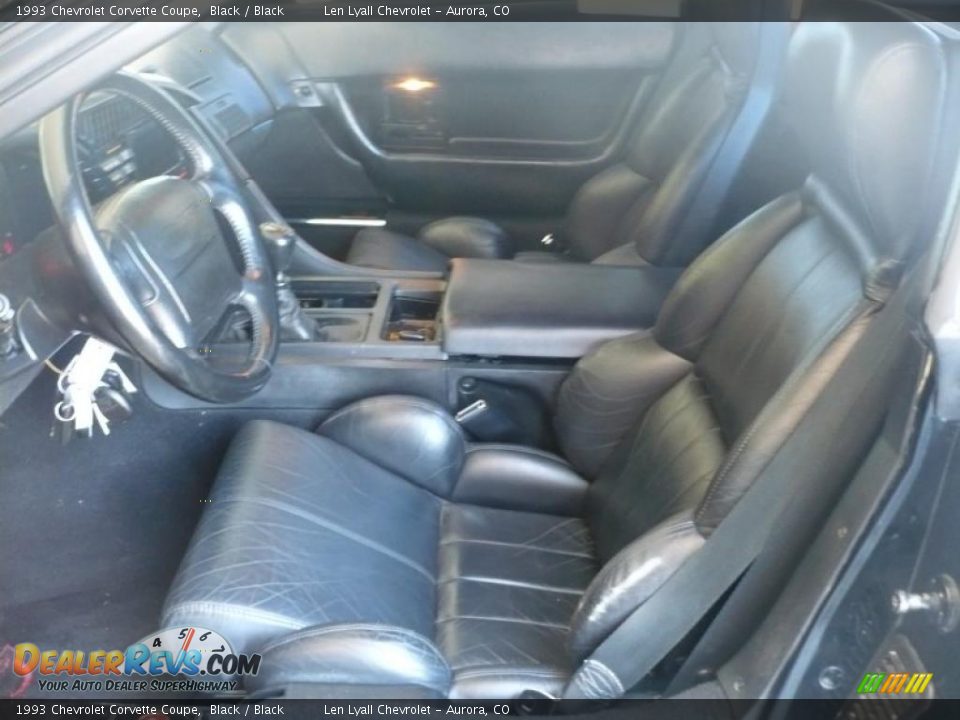 1993 Chevrolet Corvette Coupe Black / Black Photo #9