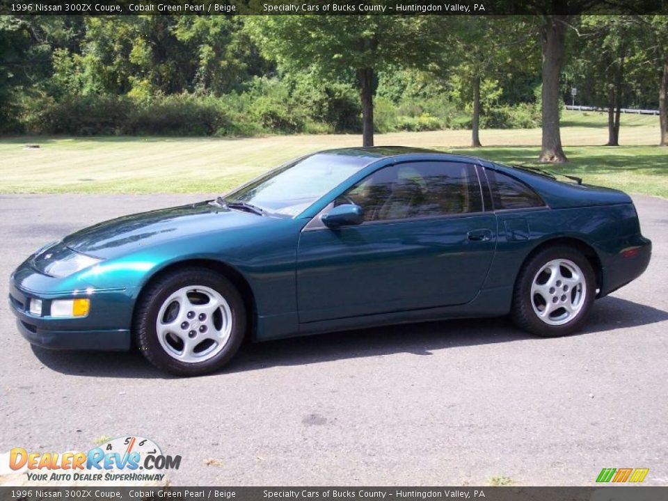 1996 Nissan 300ZX Coupe Cobalt Green Pearl / Beige Photo #1