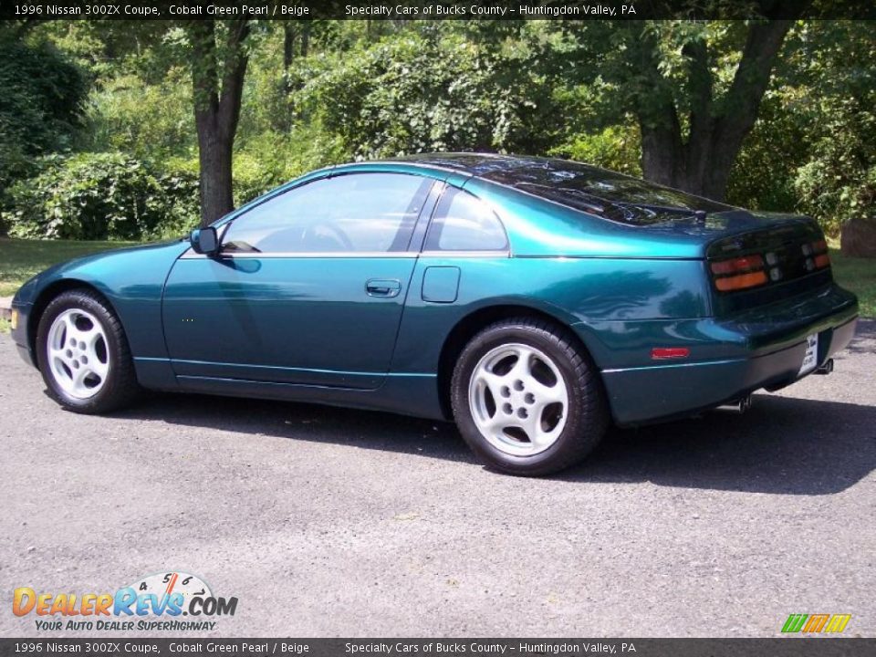 1996 Nissan 300ZX Coupe Cobalt Green Pearl / Beige Photo #11