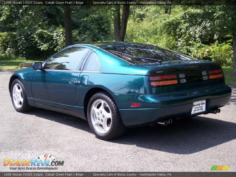 1996 Nissan 300ZX Coupe Cobalt Green Pearl / Beige Photo #12