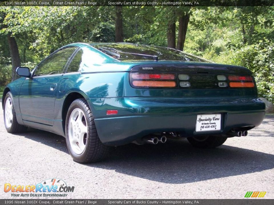 1996 Nissan 300ZX Coupe Cobalt Green Pearl / Beige Photo #14