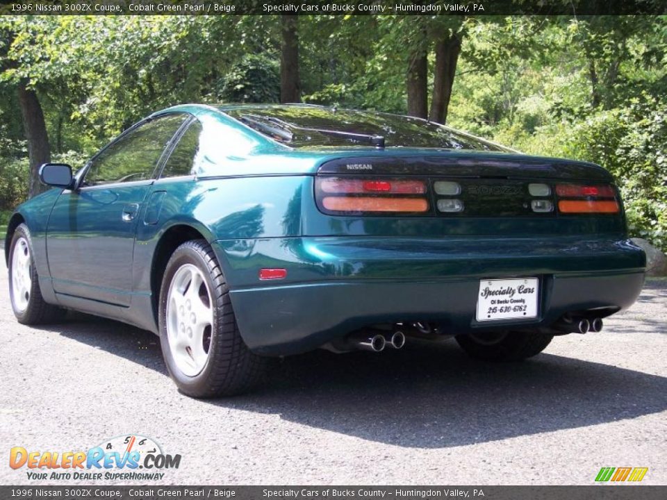 1996 Nissan 300ZX Coupe Cobalt Green Pearl / Beige Photo #14