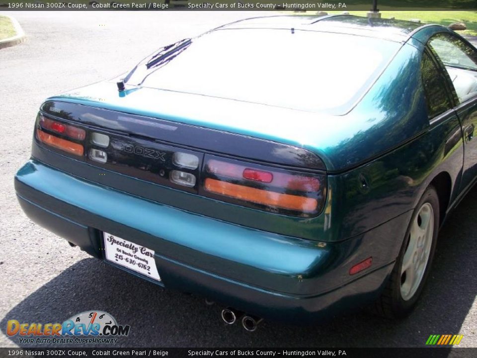 1996 Nissan 300ZX Coupe Cobalt Green Pearl / Beige Photo #15