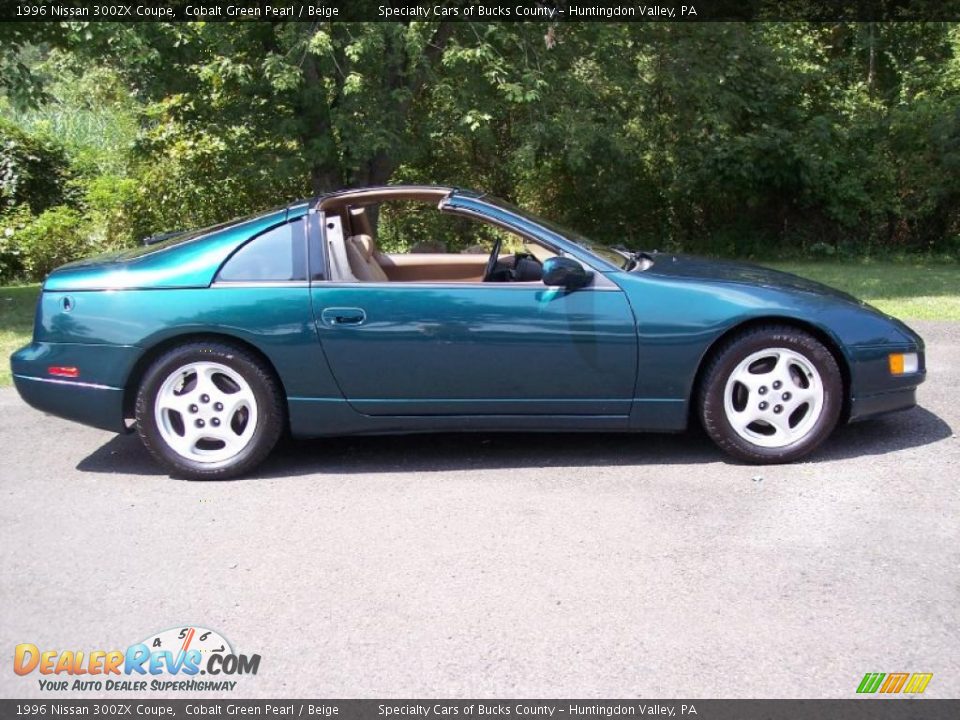 1996 Nissan 300ZX Coupe Cobalt Green Pearl / Beige Photo #17