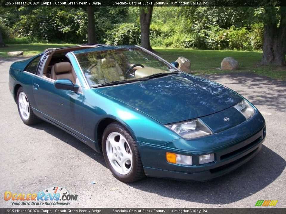 1996 Nissan 300ZX Coupe Cobalt Green Pearl / Beige Photo #19