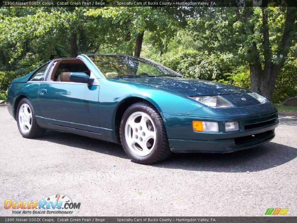 1996 Nissan 300ZX Coupe Cobalt Green Pearl / Beige Photo #20