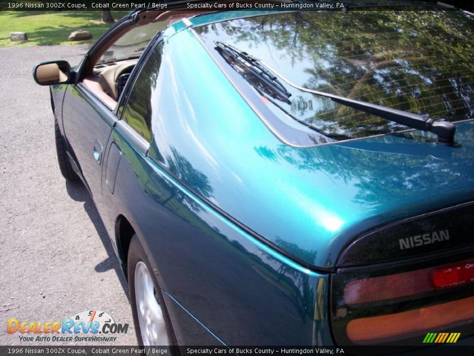 1996 Nissan 300ZX Coupe Cobalt Green Pearl / Beige Photo #29