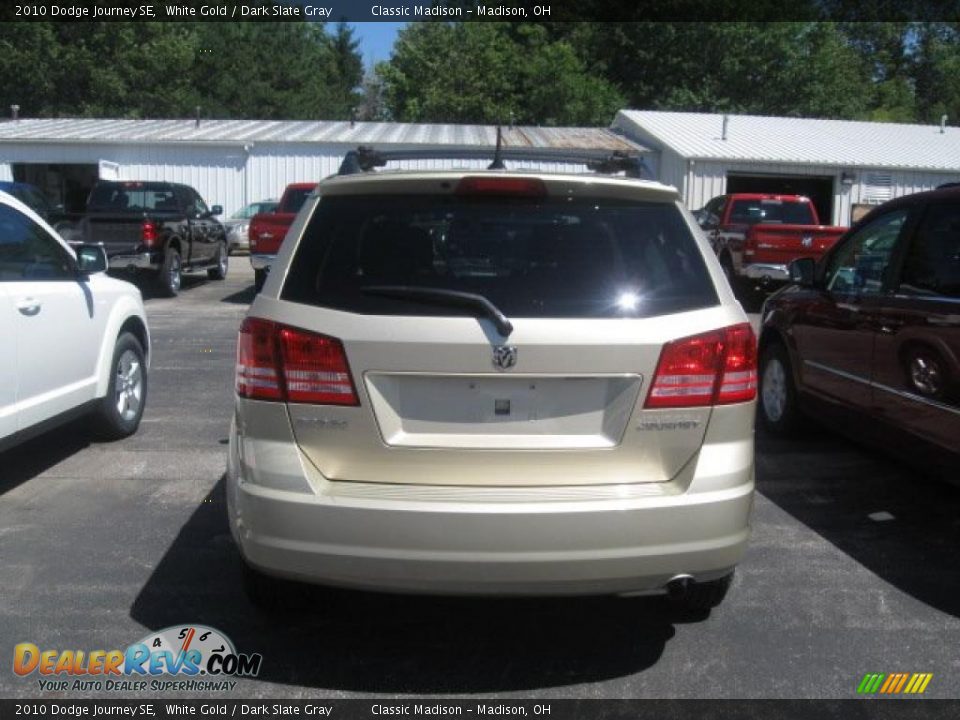 2010 Dodge Journey SE White Gold / Dark Slate Gray Photo #4