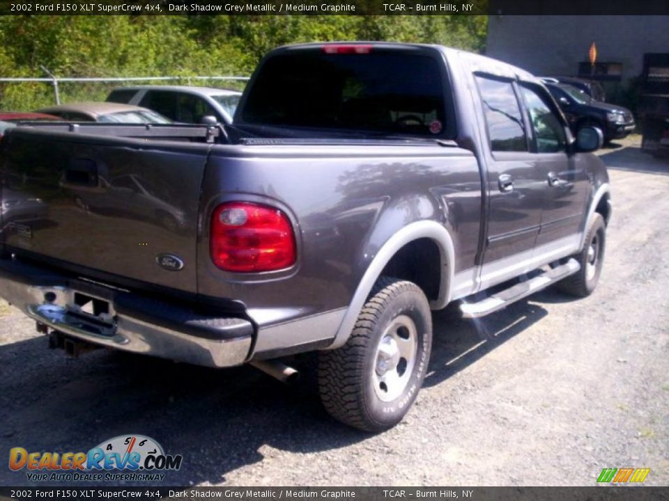 2002 Ford F150 XLT SuperCrew 4x4 Dark Shadow Grey Metallic / Medium Graphite Photo #2