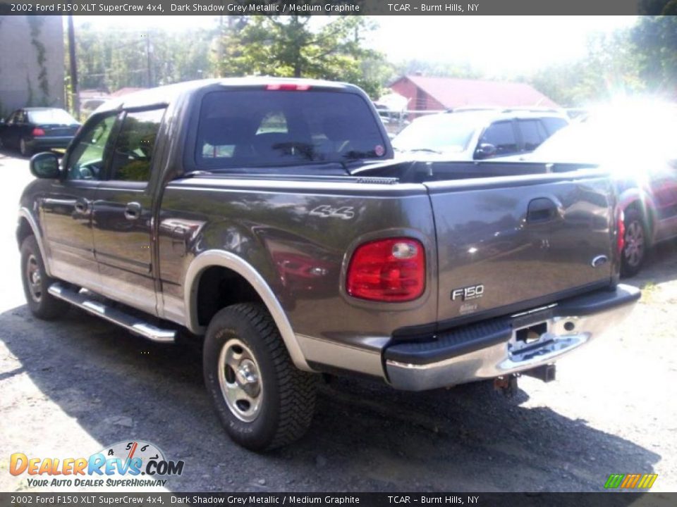 2002 Ford F150 XLT SuperCrew 4x4 Dark Shadow Grey Metallic / Medium Graphite Photo #3