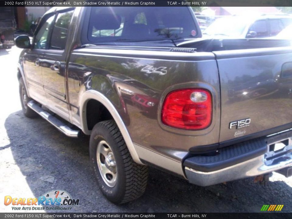 2002 Ford F150 XLT SuperCrew 4x4 Dark Shadow Grey Metallic / Medium Graphite Photo #4