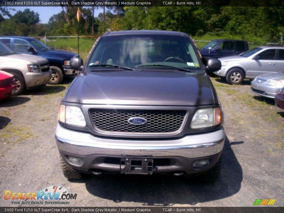 2002 Ford F150 XLT SuperCrew 4x4 Dark Shadow Grey Metallic / Medium Graphite Photo #5