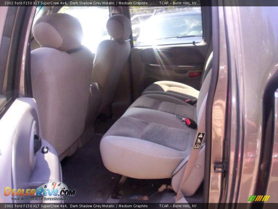 2002 Ford F150 XLT SuperCrew 4x4 Dark Shadow Grey Metallic / Medium Graphite Photo #9