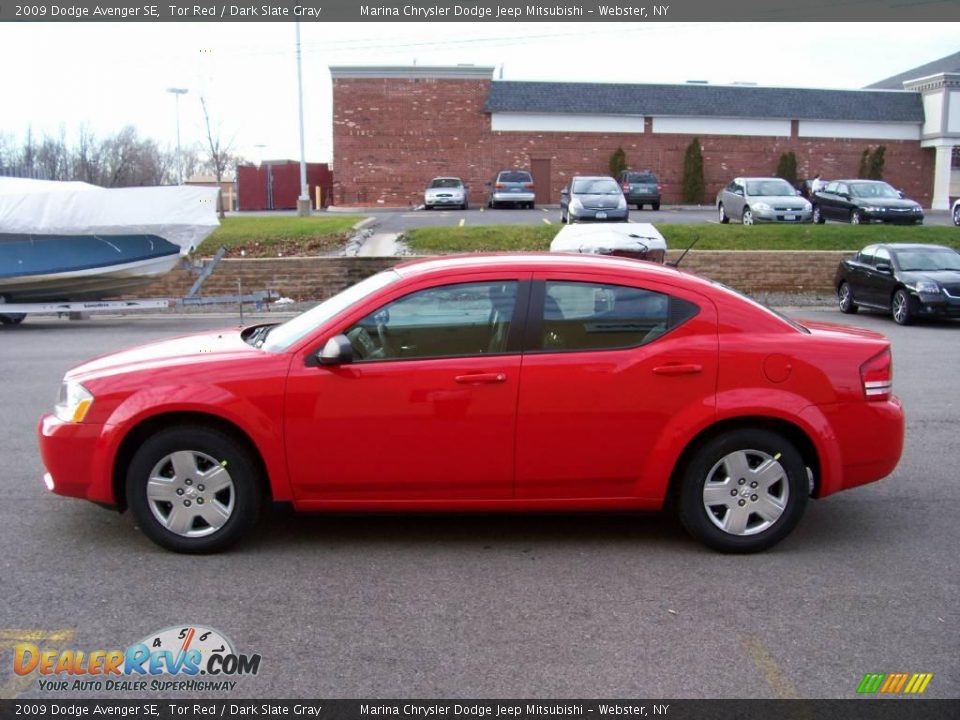 2009 Dodge Avenger SE Tor Red / Dark Slate Gray Photo #1