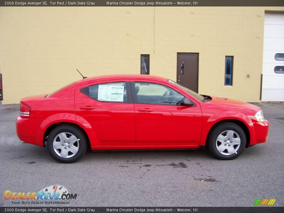 2009 Dodge Avenger SE Tor Red / Dark Slate Gray Photo #4