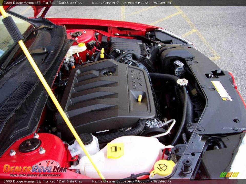 2009 Dodge Avenger SE Tor Red / Dark Slate Gray Photo #6